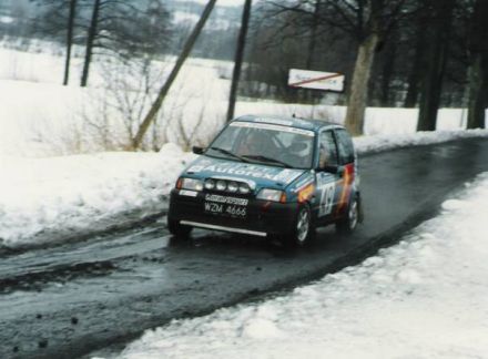 Jacek Sikora i Marek Kaczmarek - Fiat Cinquecento Abarth.
